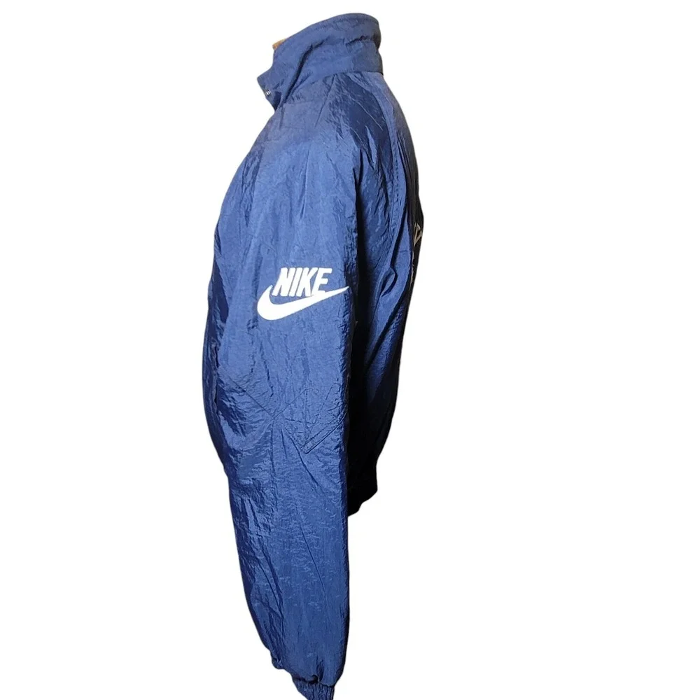 Vintage 90s Nike Penn State Nittany Lions Puffer Jacket Mens Size‎ Medium Blue